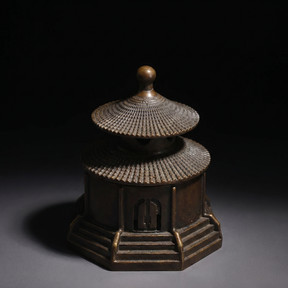 Japanese Bronze Temple Incense Burner
