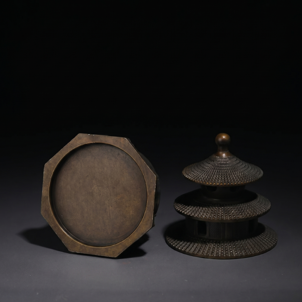 Japanese Bronze Temple Incense Burner