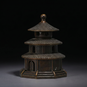 Japanese Bronze Temple Incense Burner