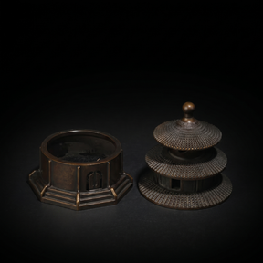 Japanese Bronze Temple Incense Burner
