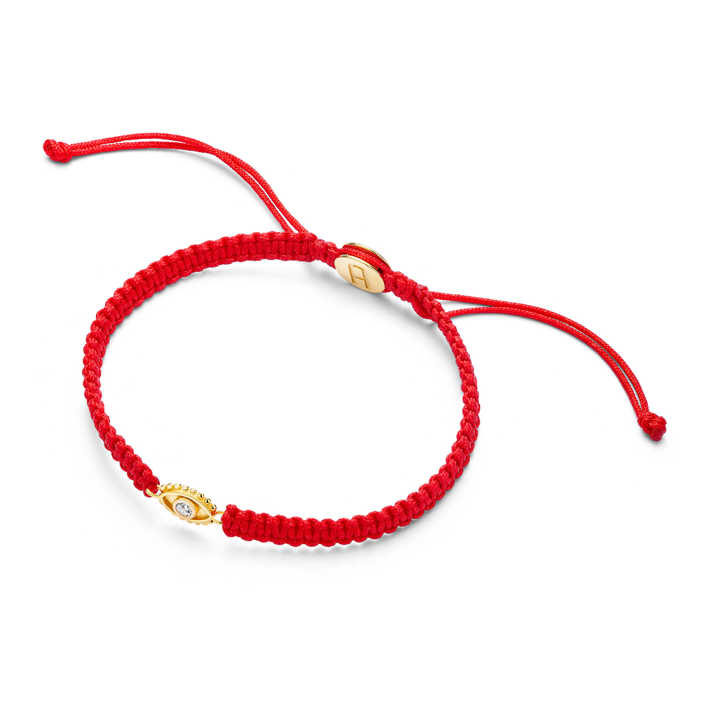 Energy Protection - Gold Evil Eye Red String Bracelet