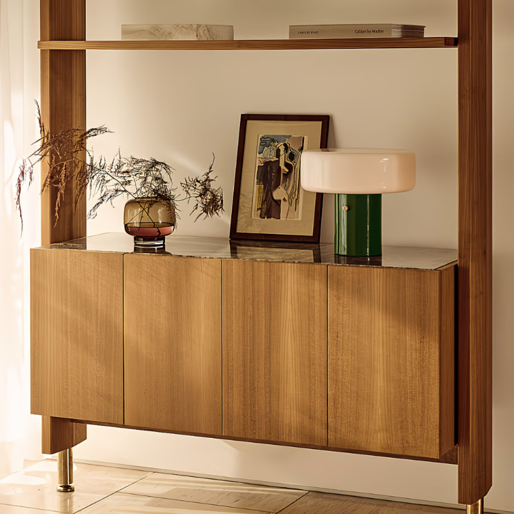 Amber Aura Glass Vase