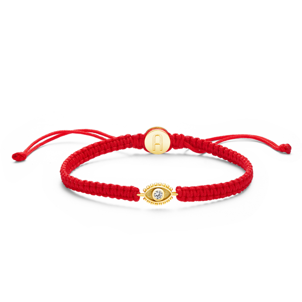 Energy Protection - Gold Evil Eye Red String Bracelet