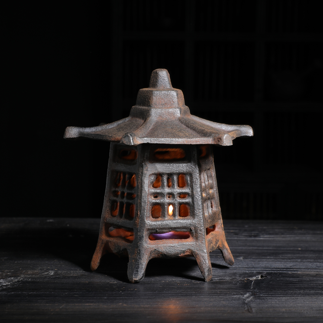 Japanese Iron Candle Holder