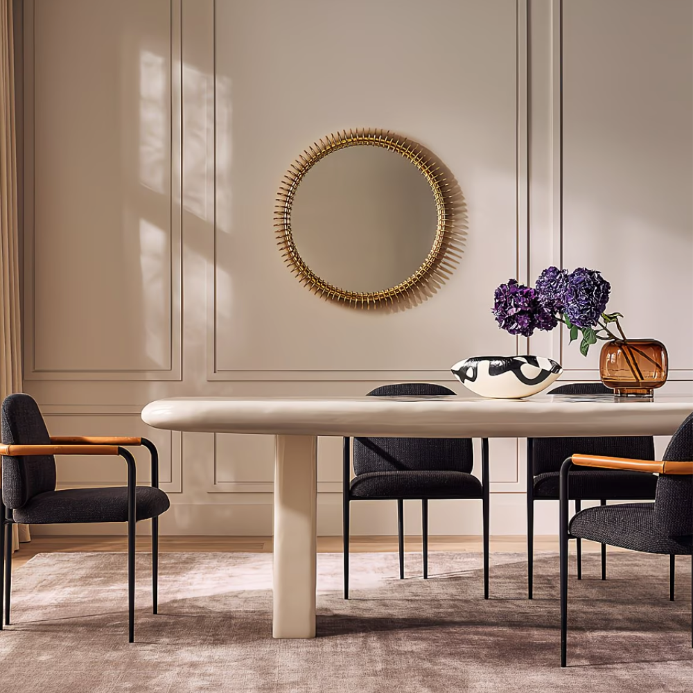 Amber Aura Glass Vase