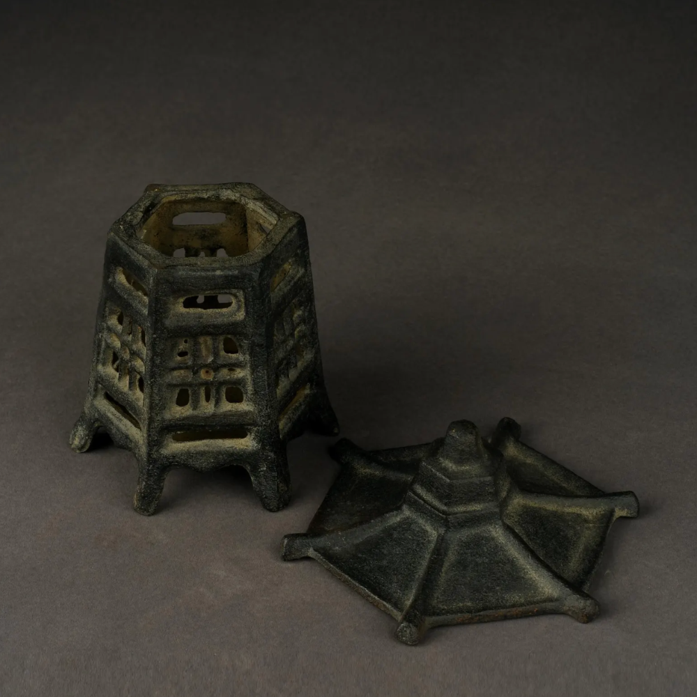 Japanese Iron Candle Holder