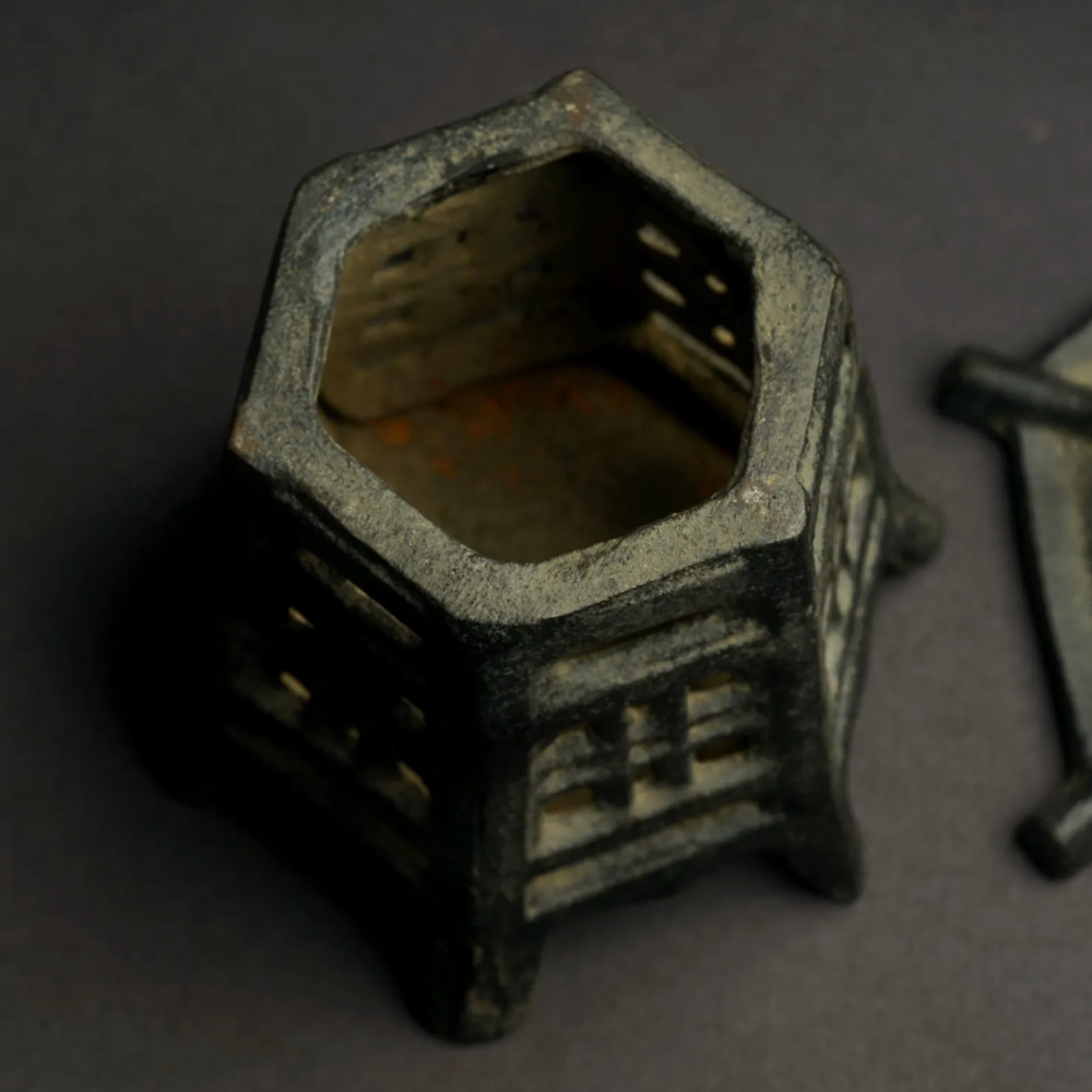 Japanese Iron Candle Holder