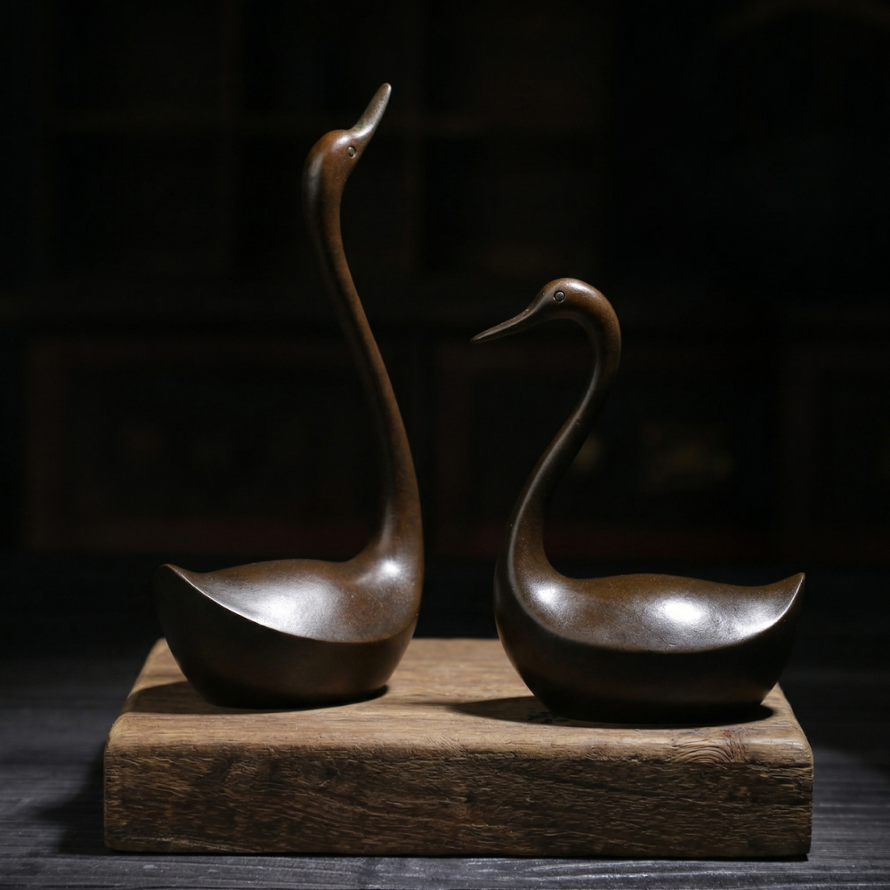 A Pair Of Japanese Swan