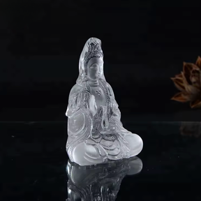 Crystal Female Buddha Statue
