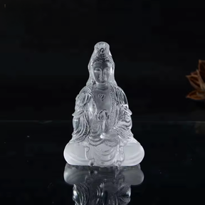 Crystal Female Buddha Statue