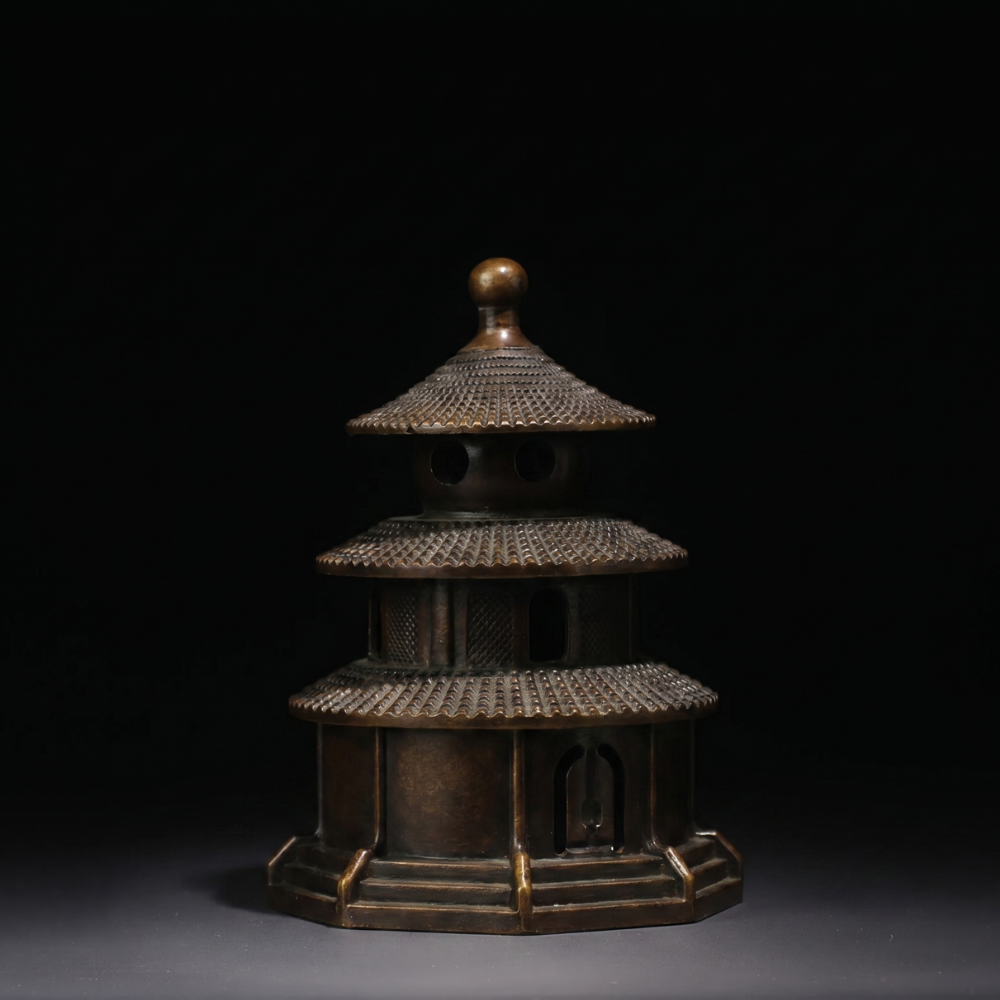 Japanese Bronze Temple Incense Burner