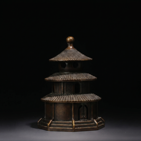 Japanese Bronze Temple Incense Burner