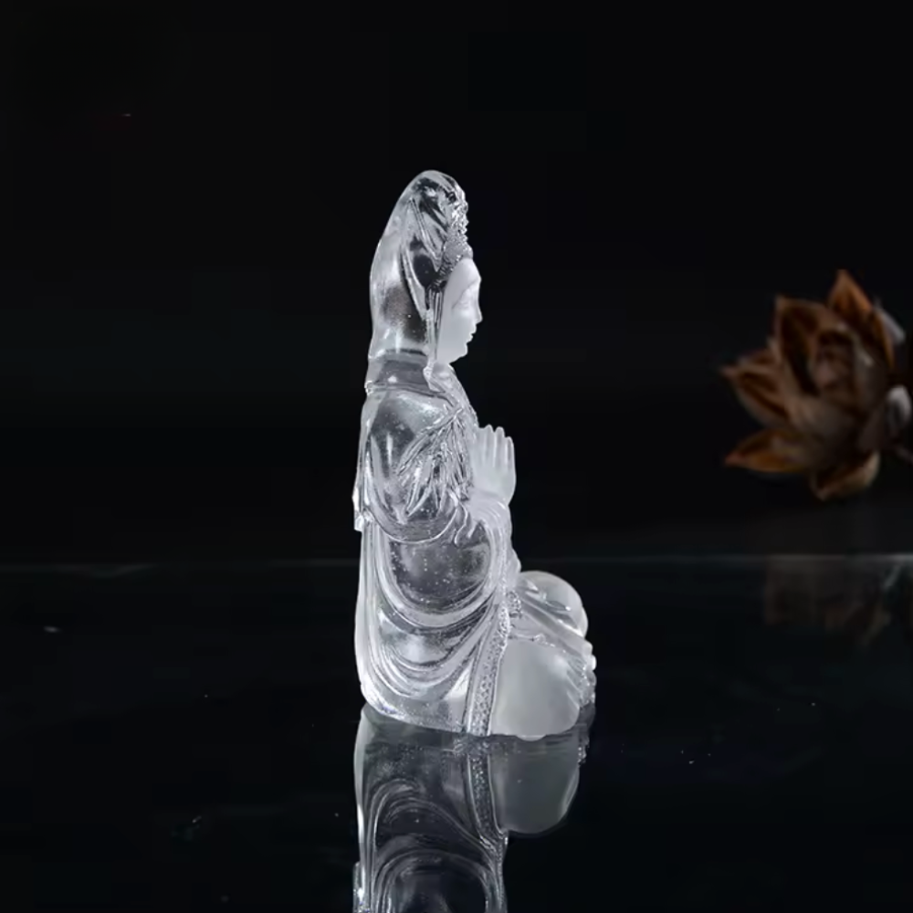 Crystal Female Buddha Statue