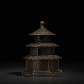 Japanese Bronze Temple Incense Burner